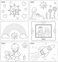 babysitting coloring pages