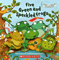 Five Green Speckled Frogs