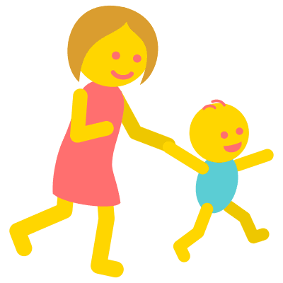 Babysitter with child