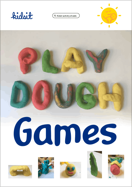 Playdough games sheets