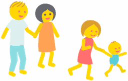 Parents with babysitter