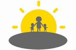 Sunset with kids