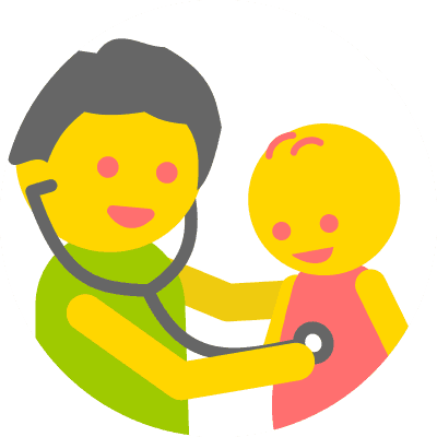 Doctor with a child