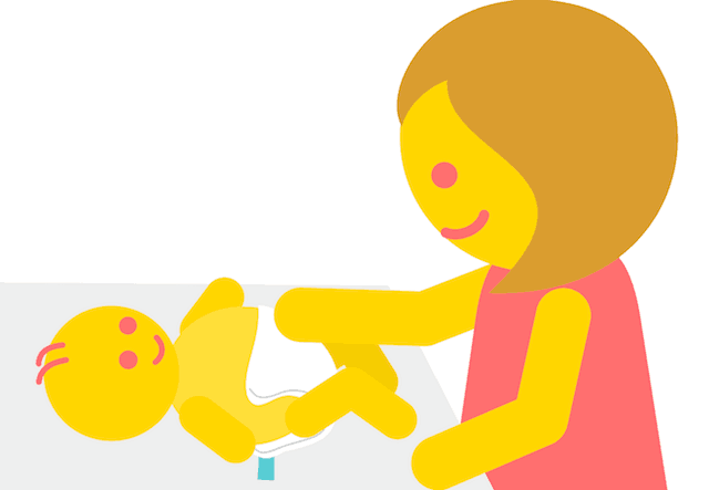 Close the diaper up
