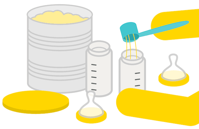 Measure out the formula into the bottles