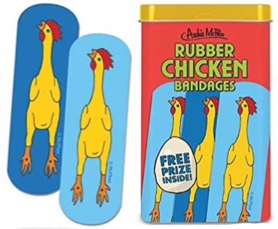 Rubber chicken bandages
