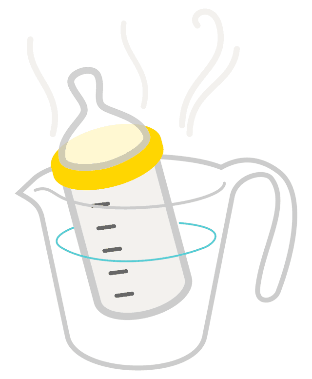 Warm up the formula (optional)