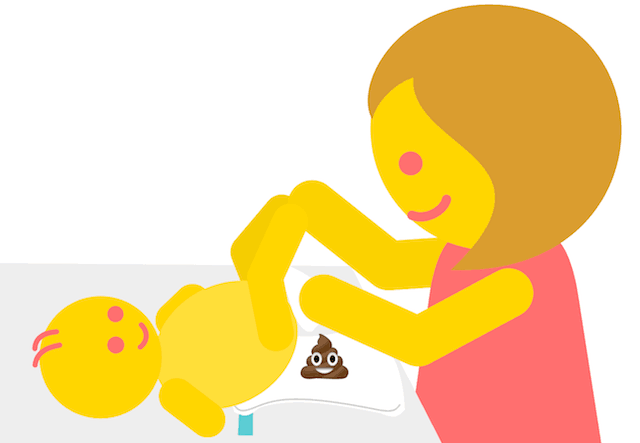 Wipe the baby