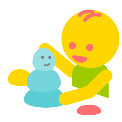 Child playing with playdough
