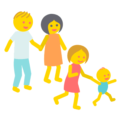 Parents leaving child with babysitter