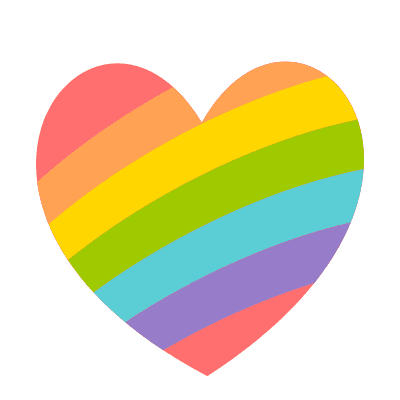 Rainbow heart