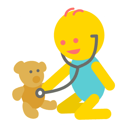 Toddler with teddy
